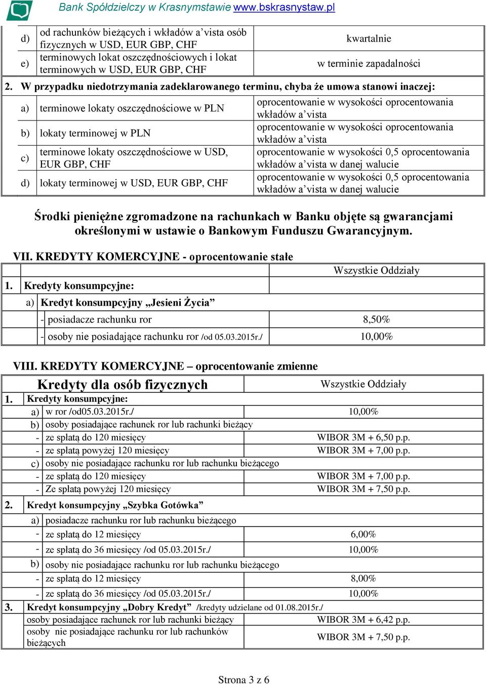 W przypadku niedotrzymania zadeklarowanego terminu, chyba że umowa stanowi inaczej: a) terminowe lokaty oszczędnościowe w PLN b) lokaty terminowej w PLN c) terminowe lokaty oszczędnościowe w USD, EUR