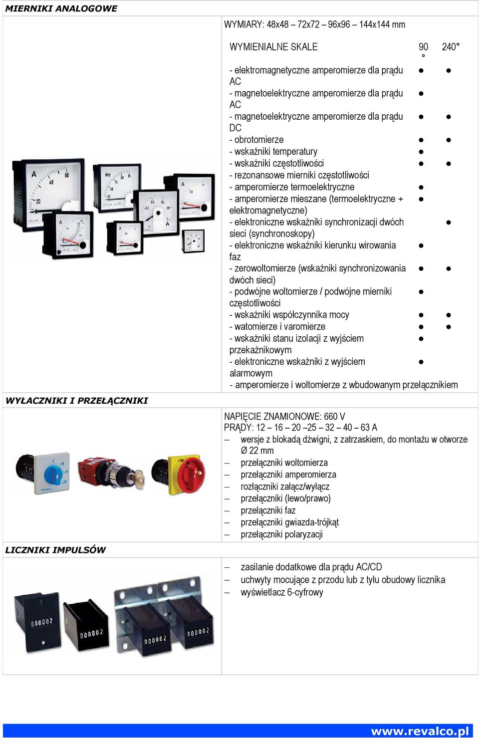 (termoelektryczne + elektromagnetyczne) - elektroniczne wskaźniki synchronizacji dwóch sieci (synchronoskopy) - elektroniczne wskaźniki kierunku wirowania faz - zerowoltomierze (wskaźniki