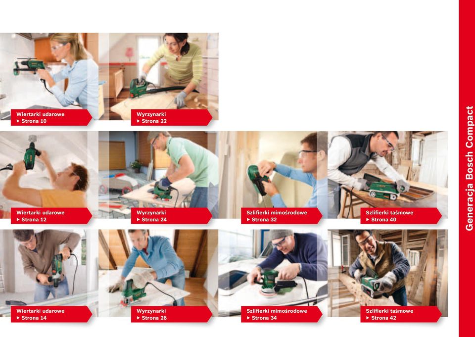 taśmowe Strona 40 Generacja Bosch Compact Wiertarki udarowe Strona 14