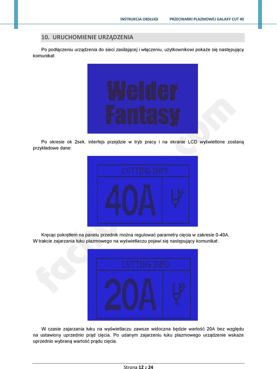 zakresie 0-40A.