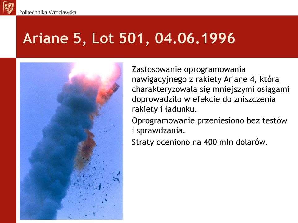 która charakteryzowała się mniejszymi osiągami doprowadziło w efekcie