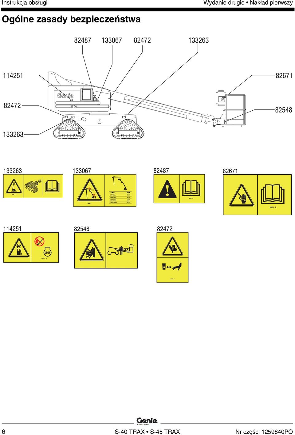 6 S-40 TRAX S-45 TRAX Nr