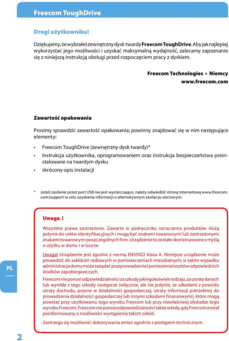 Freecom Technologies Niemcy www.freecom.