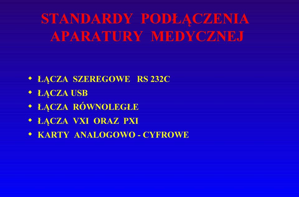 ŁĄCZA USB ŁĄCZA RÓWNOLEGŁE ŁĄCZA
