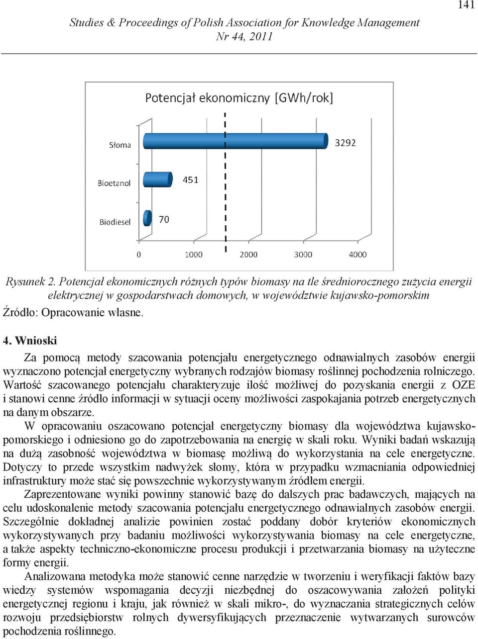 Potencjał ekonomicznych rónych typów biomasy na tle