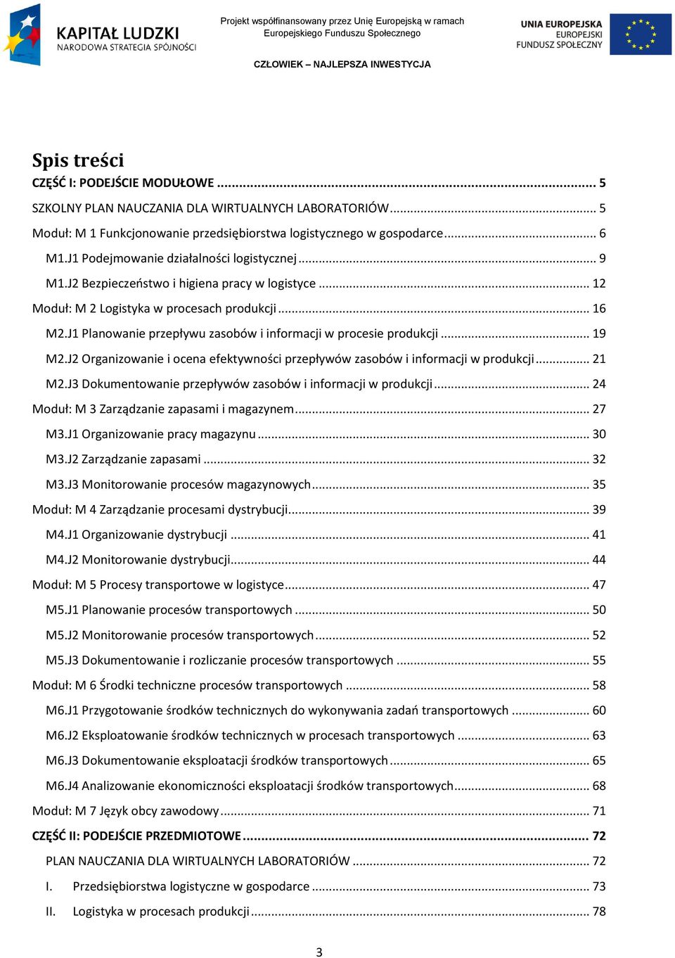 J1 Planowanie przepływu zasobów i informacji w procesie produkcji... 19 M2.J2 Organizowanie i ocena efektywności przepływów zasobów i informacji w produkcji... 21 M2.