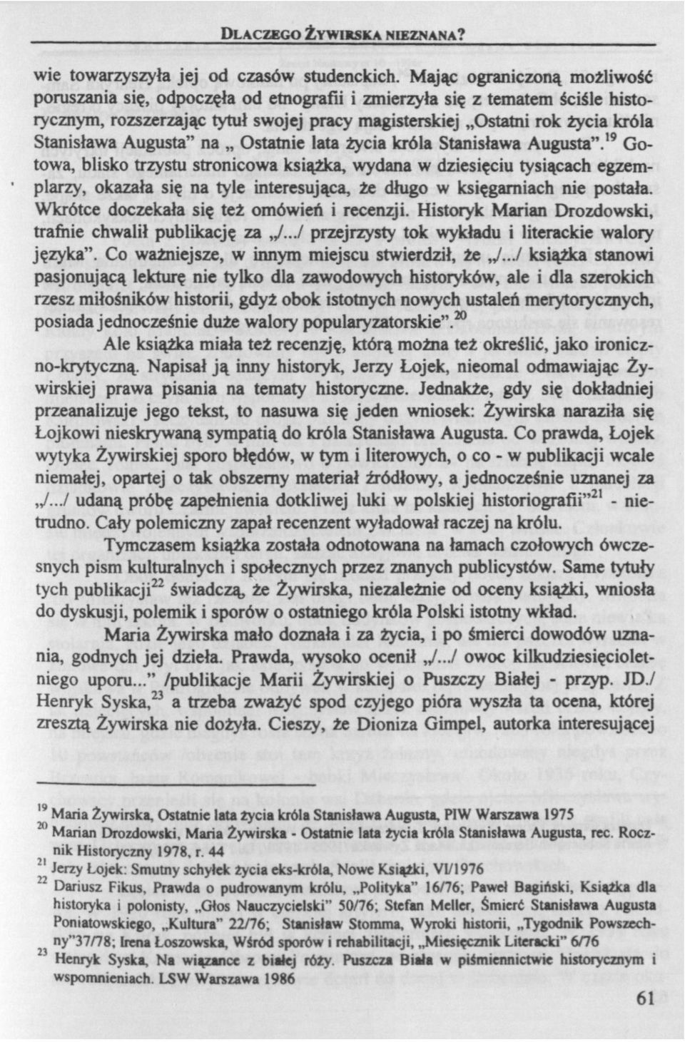 Augusta" na Ostatnie lata życia króla Stanisława Augusta".