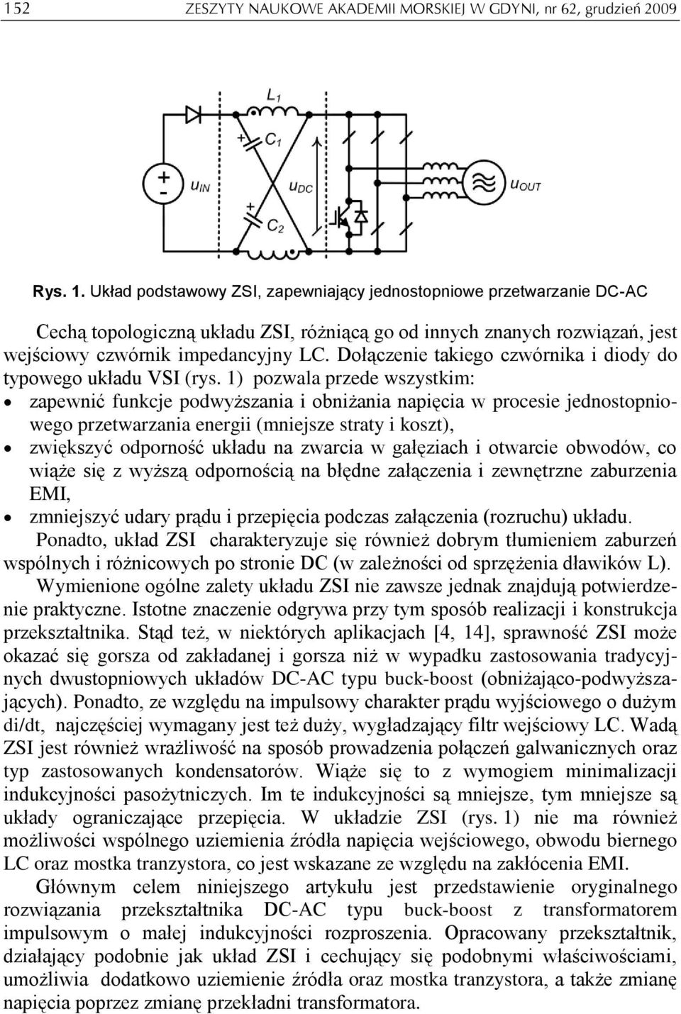 Dołączenie takiego czwórnika i diody do typowego układu VSI (rys.