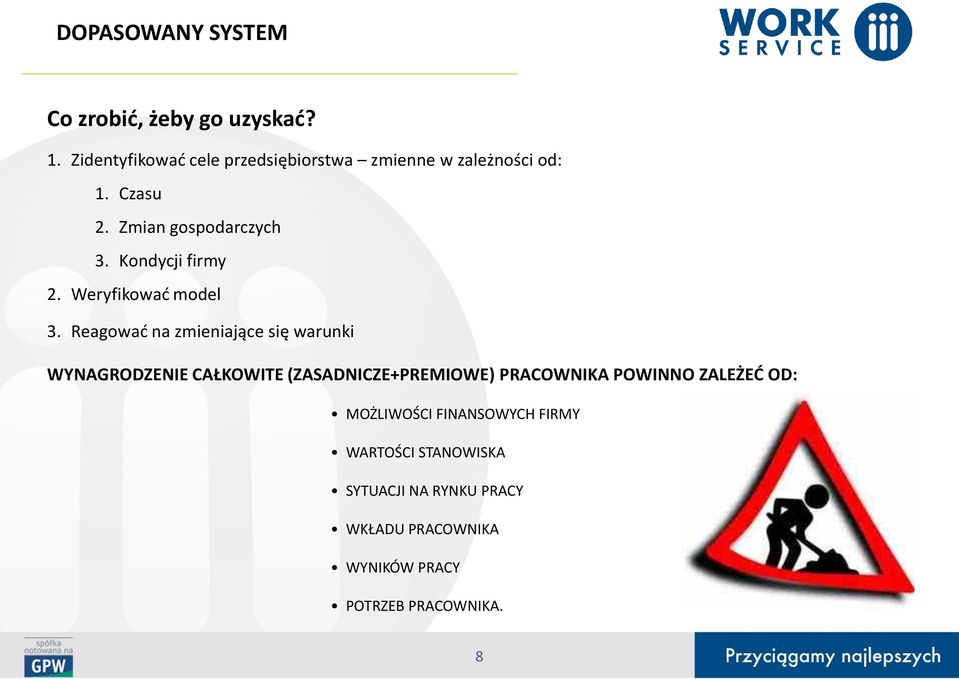 Kondycji firmy 2. Weryfikować model 3.