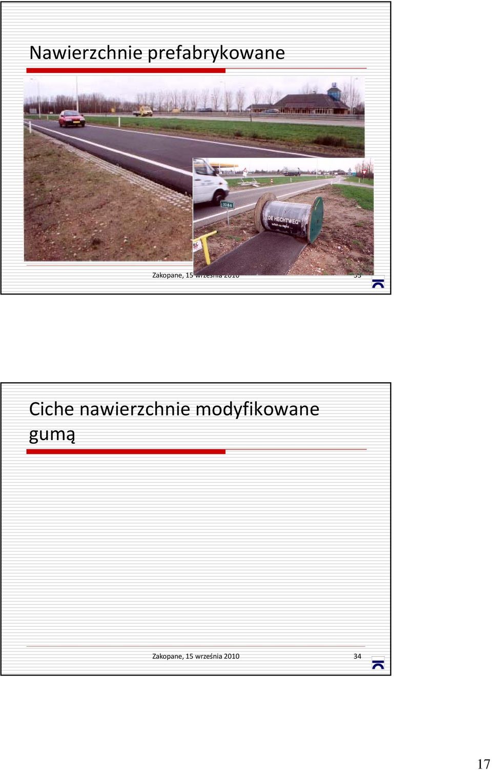 Ciche nawierzchnie modyfikowane