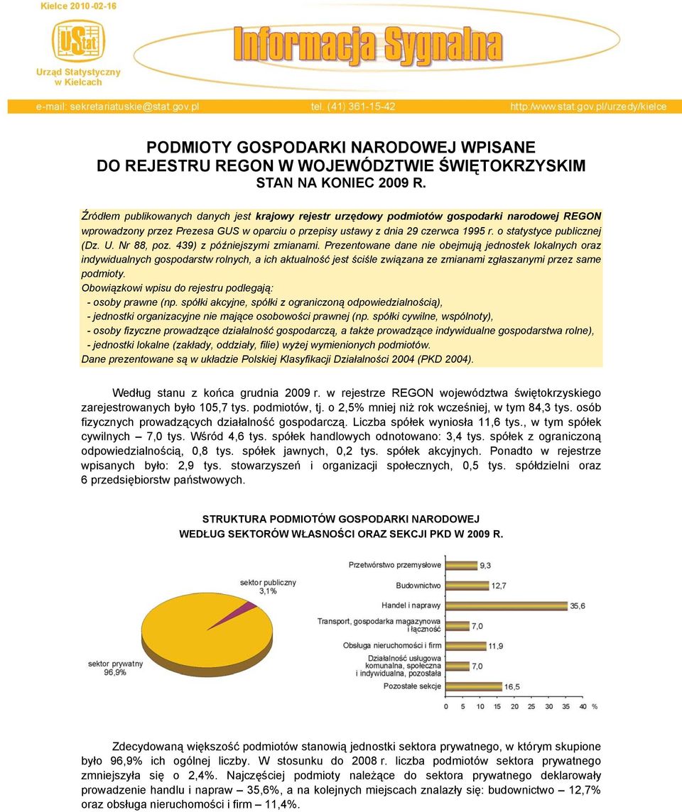 o statystyce publicznej (Dz. U. Nr 88, poz. 439) z późniejszymi zmianami.