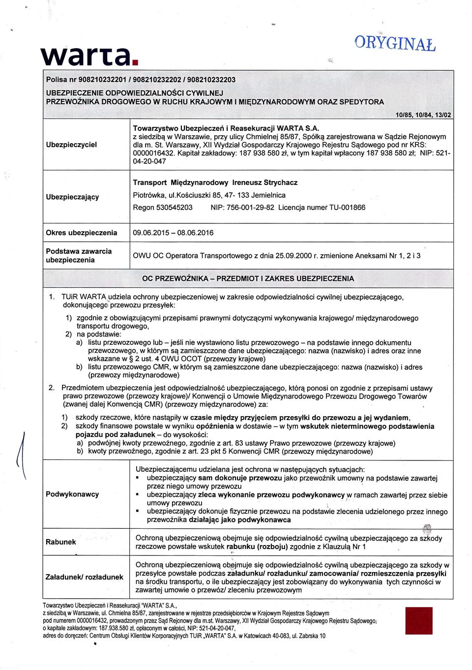 Sądowego pod nr KRS: Ubezpieczycie!