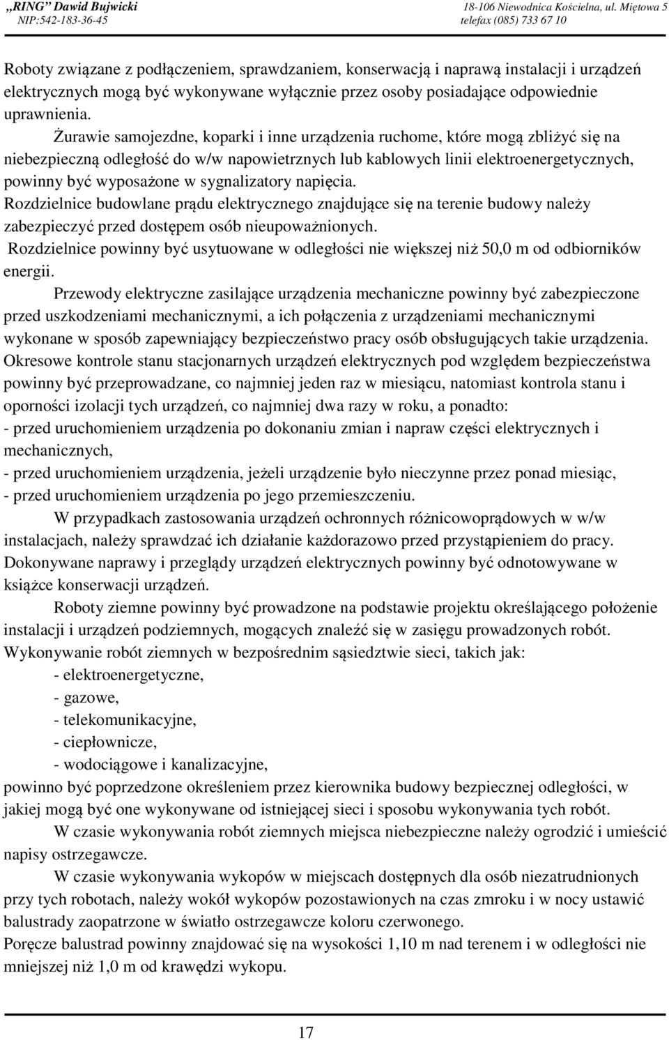 posiadające odpowiednie uprawnienia.