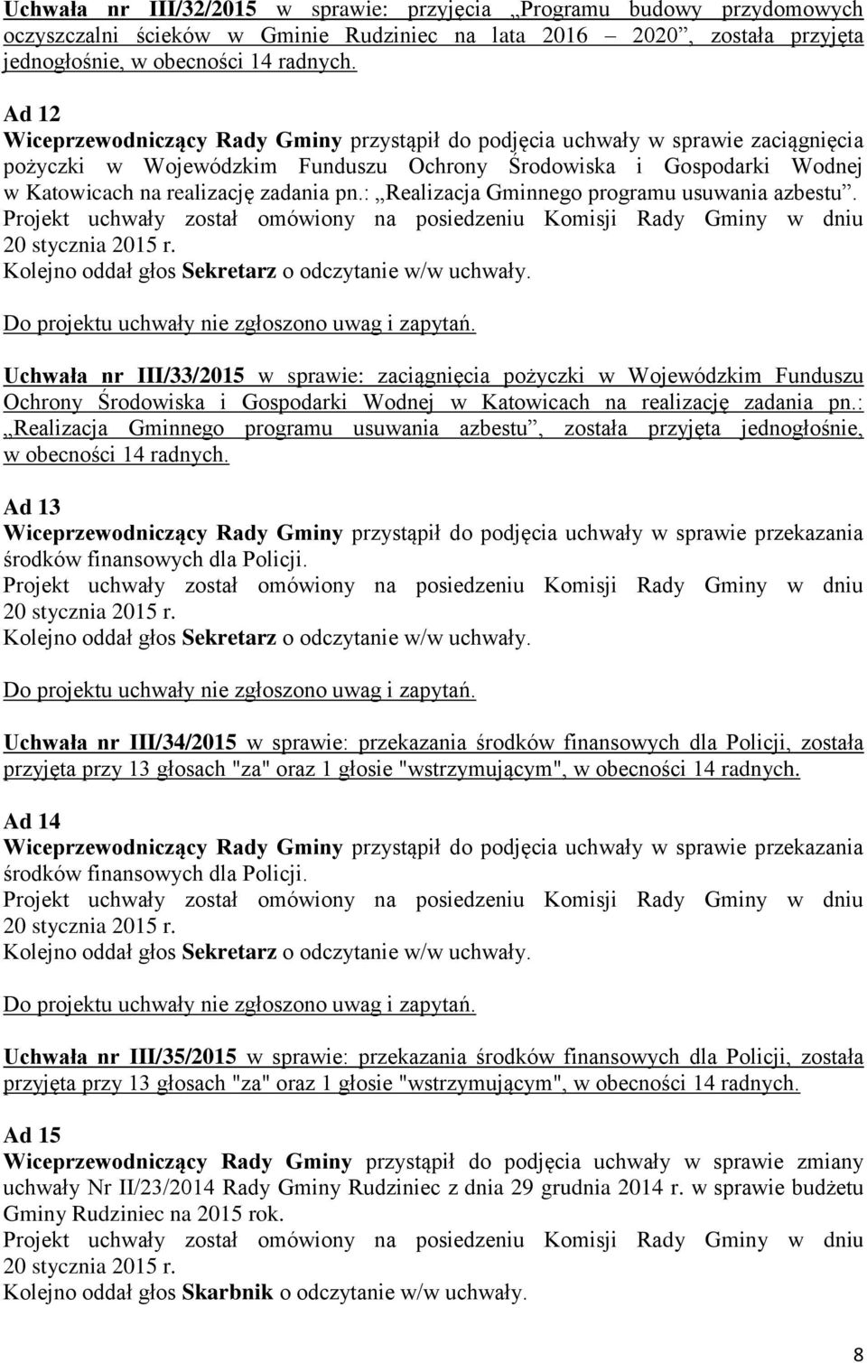: Realizacja Gminnego programu usuwania azbestu.