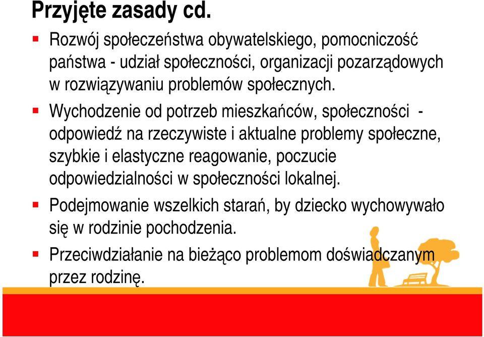 problemów społecznych.