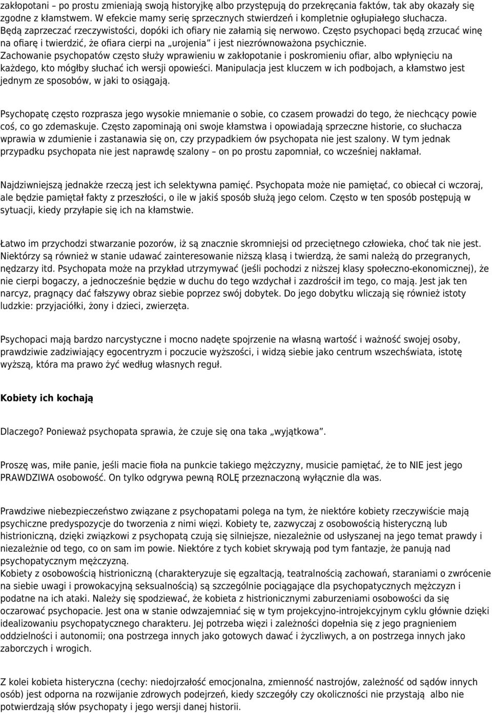 6 znaków, że spotykasz się z socjopatąprofil randkowy kfc go cup