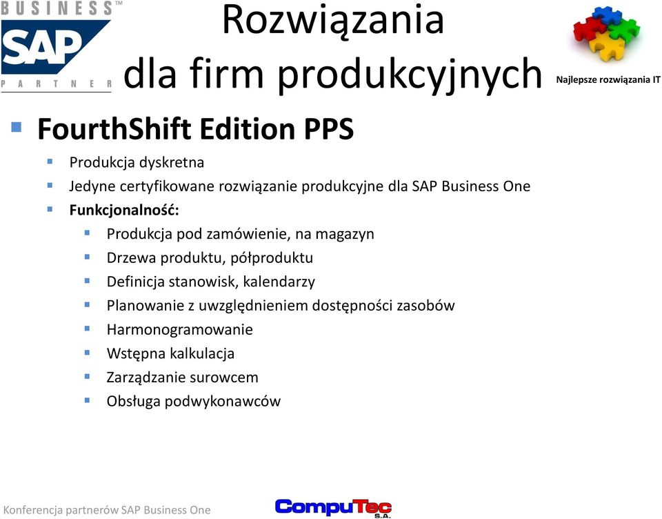 zamówienie, na magazyn Drzewa produktu, półproduktu Definicja stanowisk, kalendarzy Planowanie z