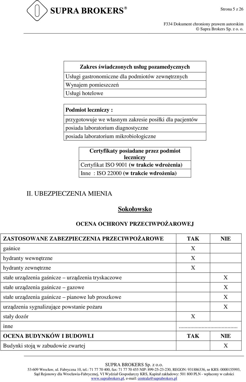 (w trakcie wdrożenia) II.