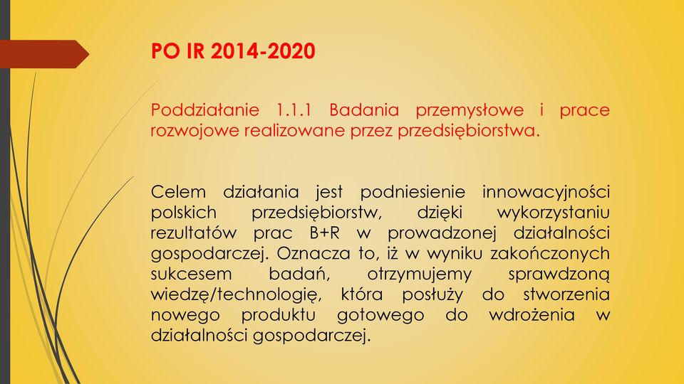 B+R w prowadzonej działalności gospodarczej.