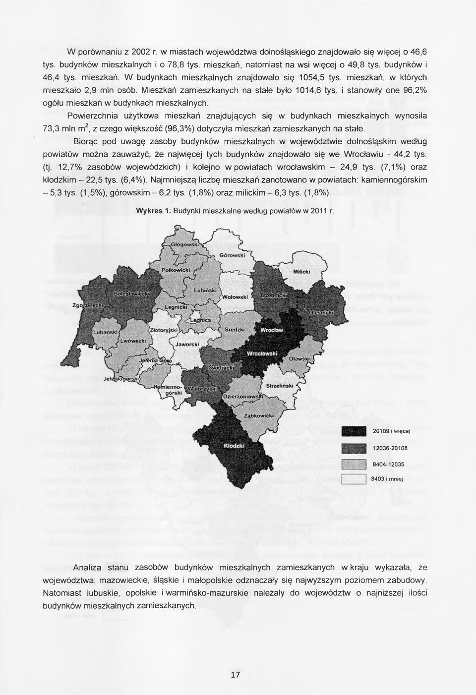 i stanowiły one 96,2% ogółu mieszkań w budynkach mieszkalnych.