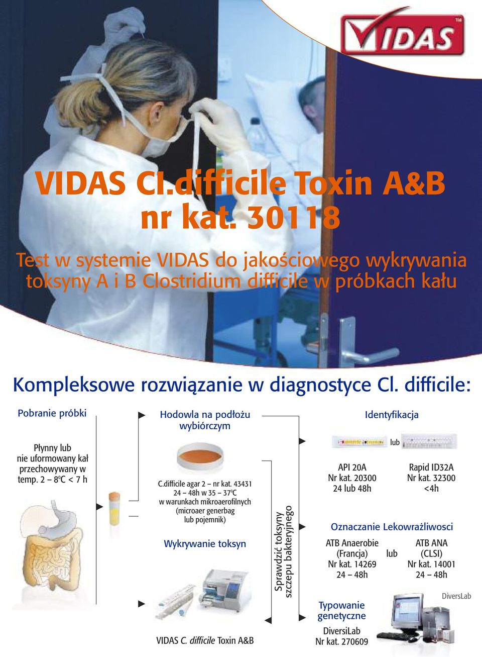 43431 24 48h w 35 37 0 C w warukach mikroaerofilych V (microaer geerbag lub pojemik) V V Hodowla a podłożu wybiórczym Wykrywaie toksy VIDAS C.