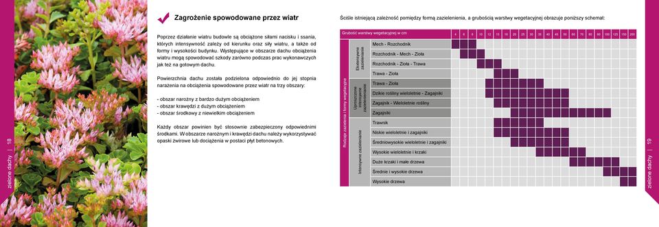 Występujące w obszarze dachu obciążenia wiatru mogą spowodować szkody zarówno podczas prac wykonawczych jak też na gotowym dachu.