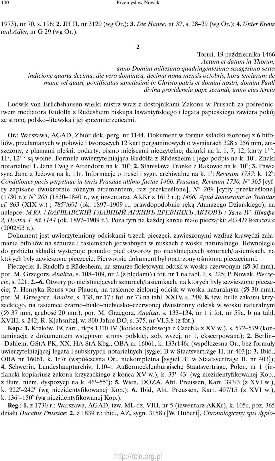 3. Die Hanse, nr 37, s. 28-29 (wg Or.);