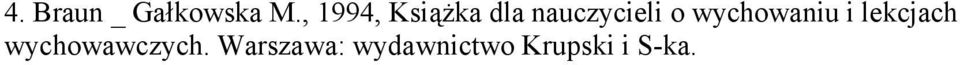 o wychowaniu i lekcjach
