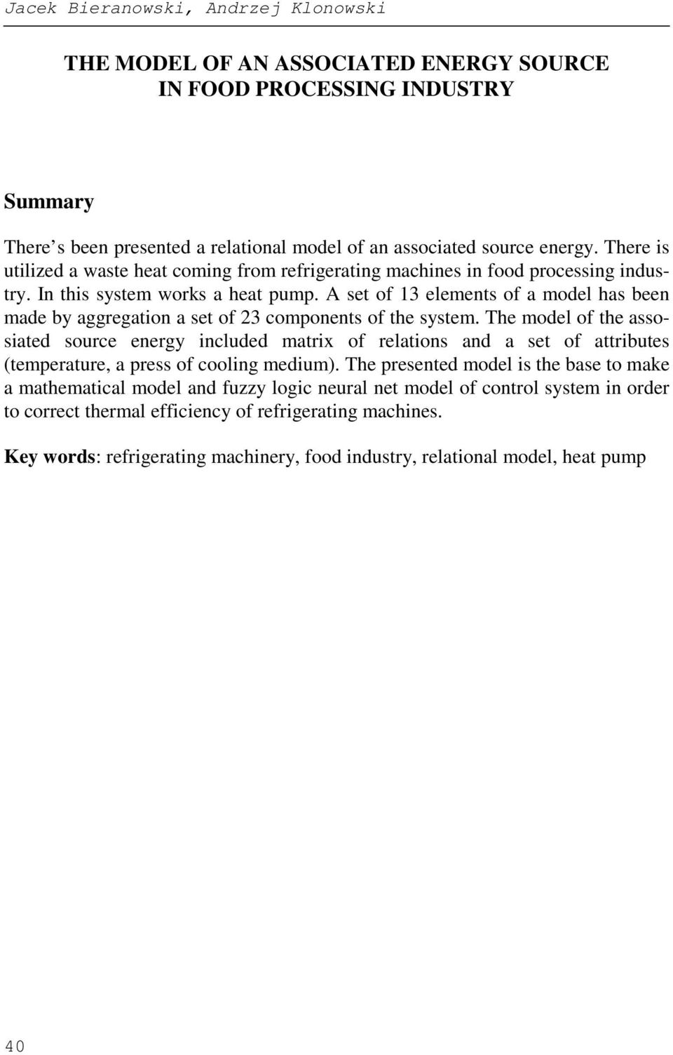 A set of 3 elements of a model has been made by aggregation a set of 23 components of the system.