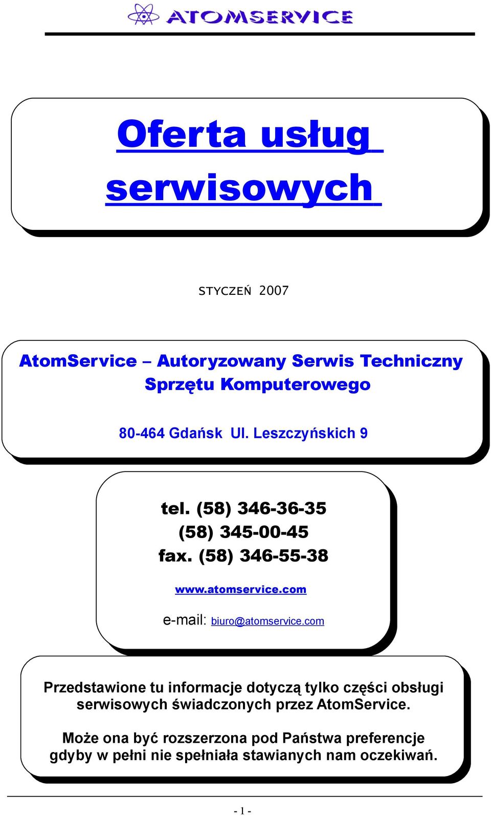 com e-mail: biuro@atomservice.