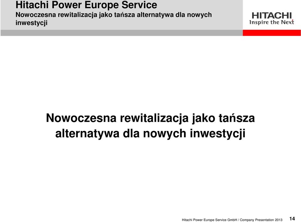 Hitachi Power Europe Service GmbH / Company