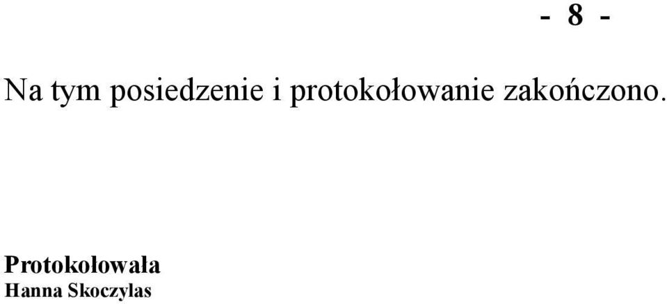 protokołowanie
