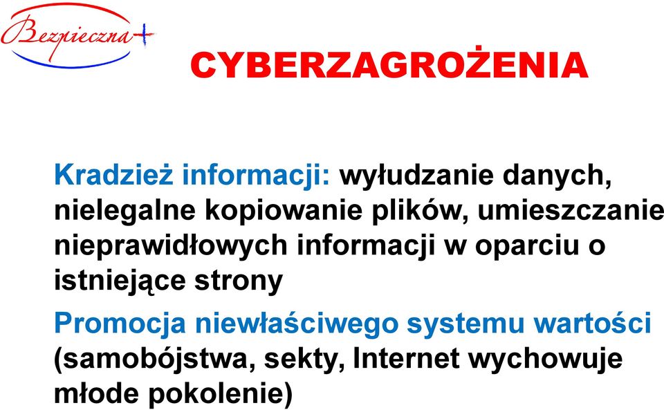 informacji w oparciu o istniejące strony Promocja