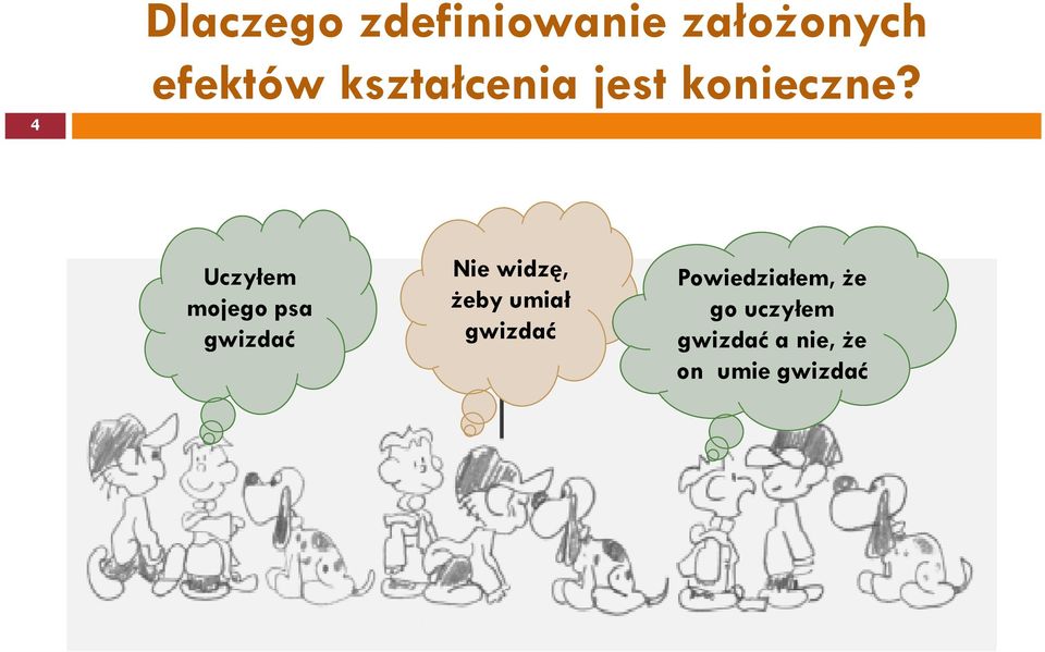 Uczyłem mojego psa gwizdać Nie widzę, żeby umiał