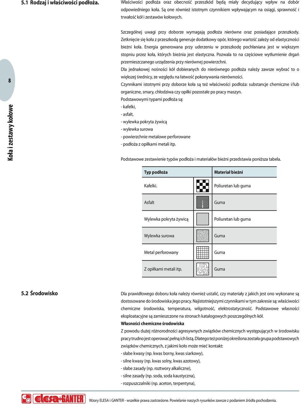 Zetknięcie się koła z przeszkodą generuje dodatkowy opór, którego wartość zależy od elastyczności bieżni koła.