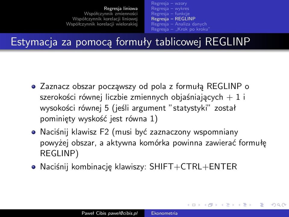 statystyki został pominięty wyskość jest równa 1) Naciśnij klawisz F2 (musi być zaznaczony wspomniany