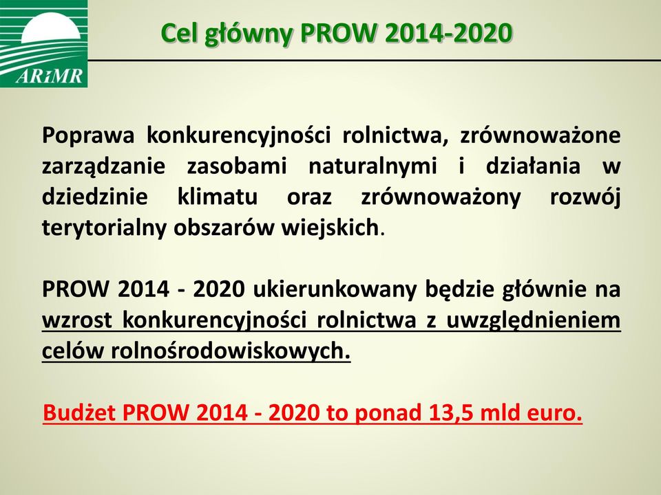 obszarów wiejskich.