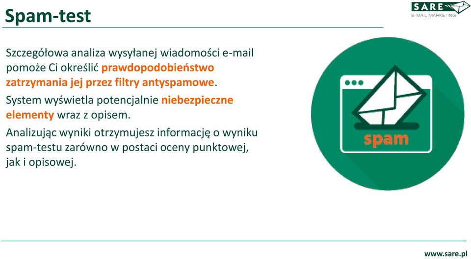 System wyświetla potencjalnie niebezpieczne elementy wraz z opisem.