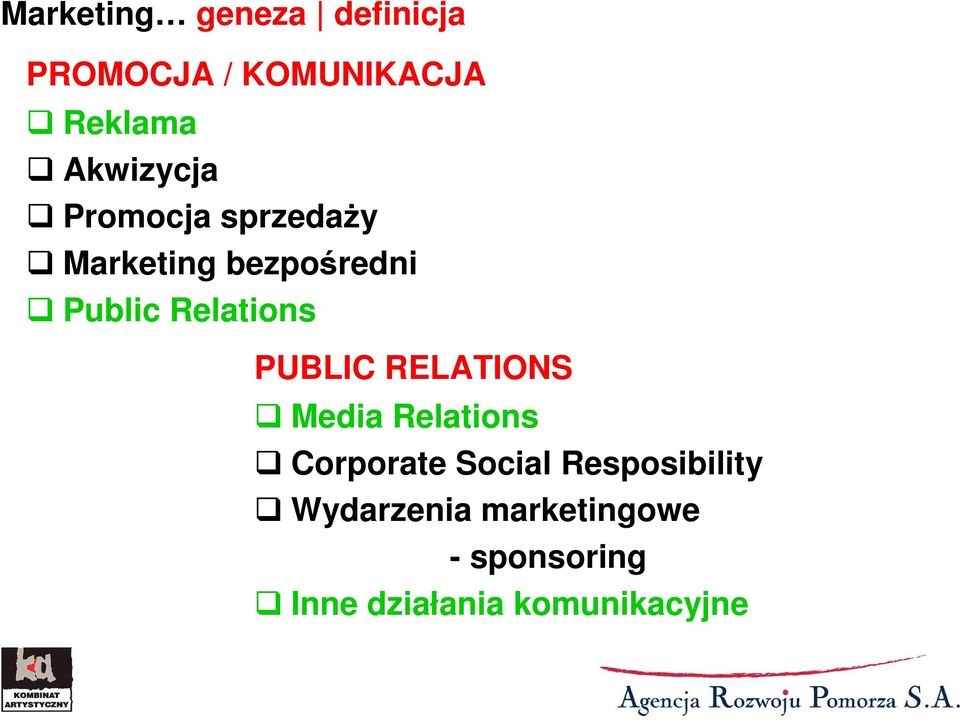 Relations PUBLIC RELATIONS Media Relations Corporate Social