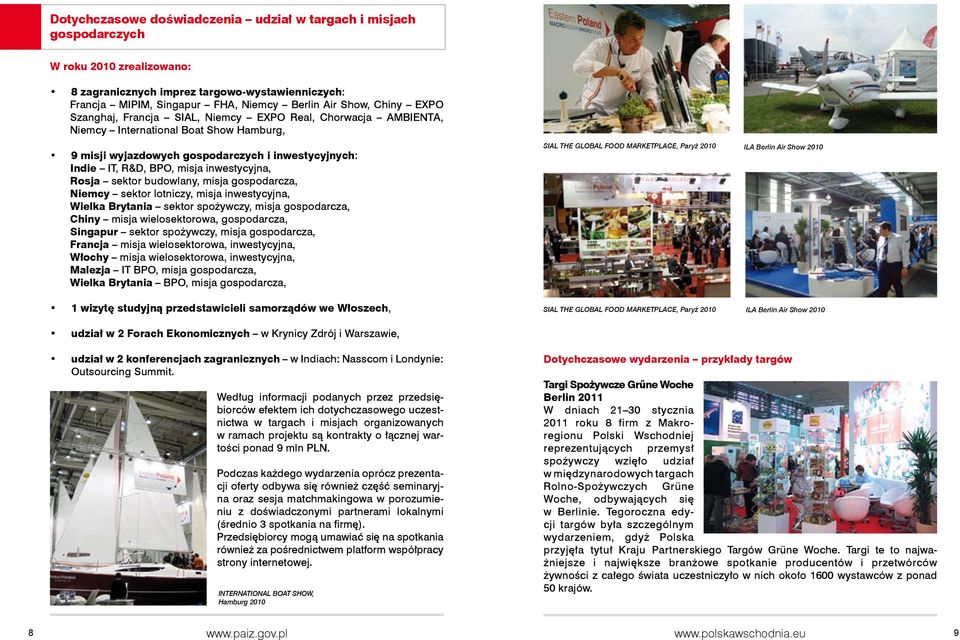 inwestycyjna, Rosja sektor budowlany, misja gospodarcza, Niemcy sektor lotniczy, misja inwestycyjna, Wielka Brytania sektor spożywczy, misja gospodarcza, Chiny misja wielosektorowa, gospodarcza,