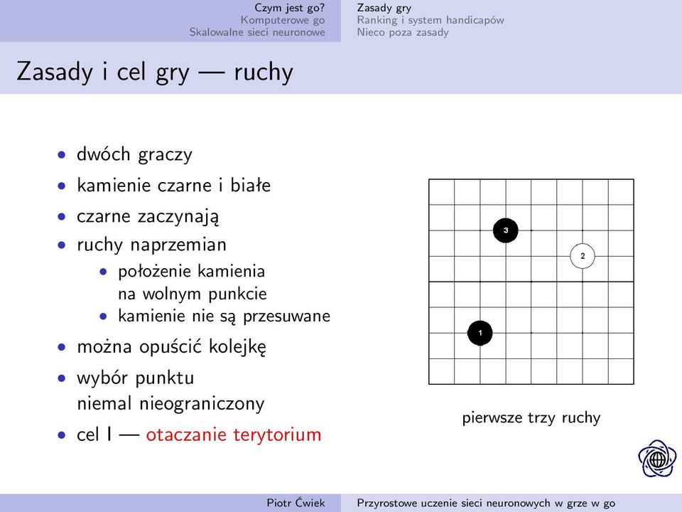 położenie kamienia na wolnym punkcie kamienie nie są przesuwane można opuścić