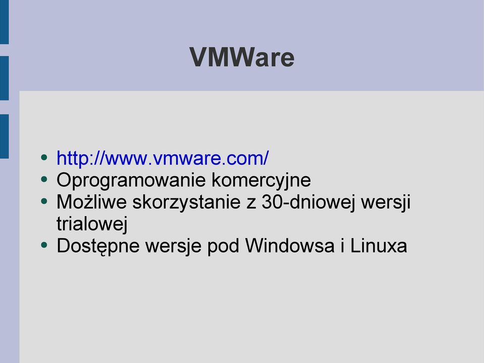 Możliwe skorzystanie z 30-dniowej