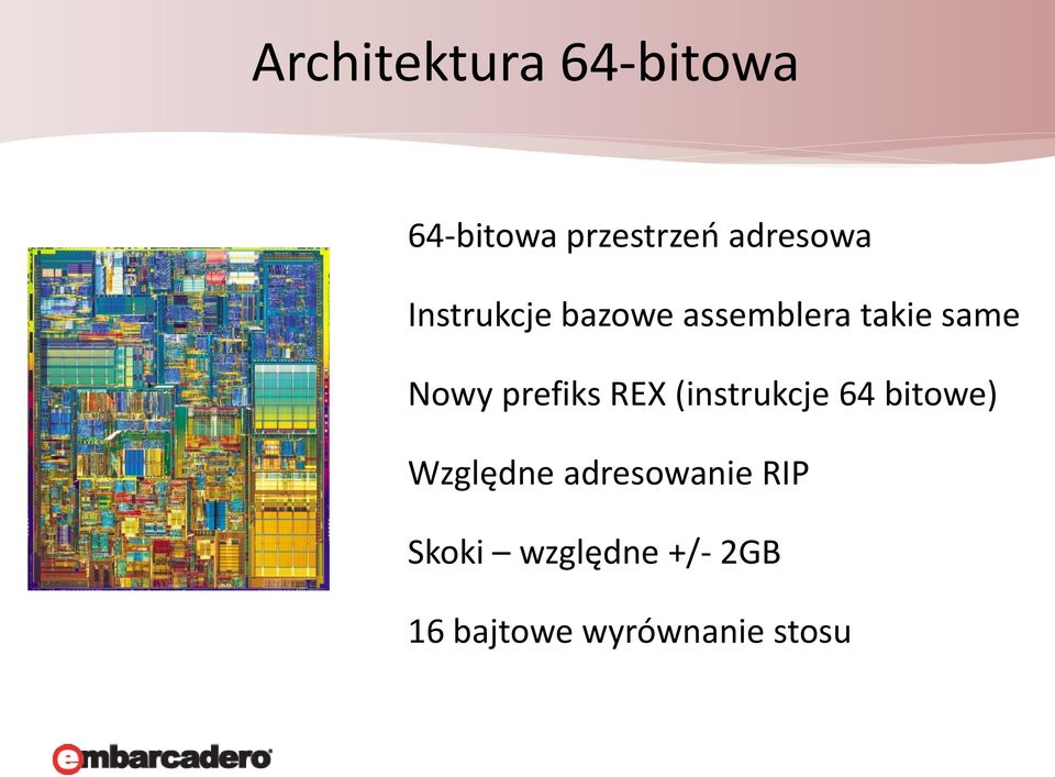 Nowy prefiks REX (instrukcje 64 bitowe) Względne