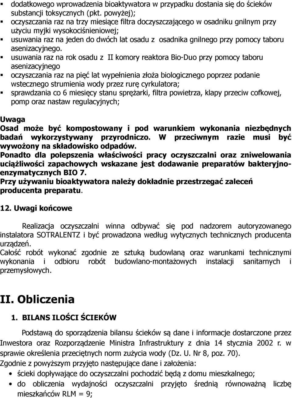 taboru asenizacyjnego.