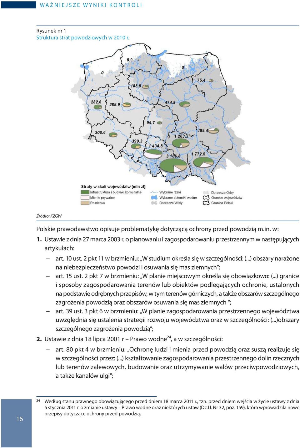 ..) obszary narażone na niebezpieczeństwo powodzi i osuwania się mas ziemnych ; art. 15 ust. 2 pkt 7 w brzmieniu: W planie miejscowym określa się obowiązkowo: (.