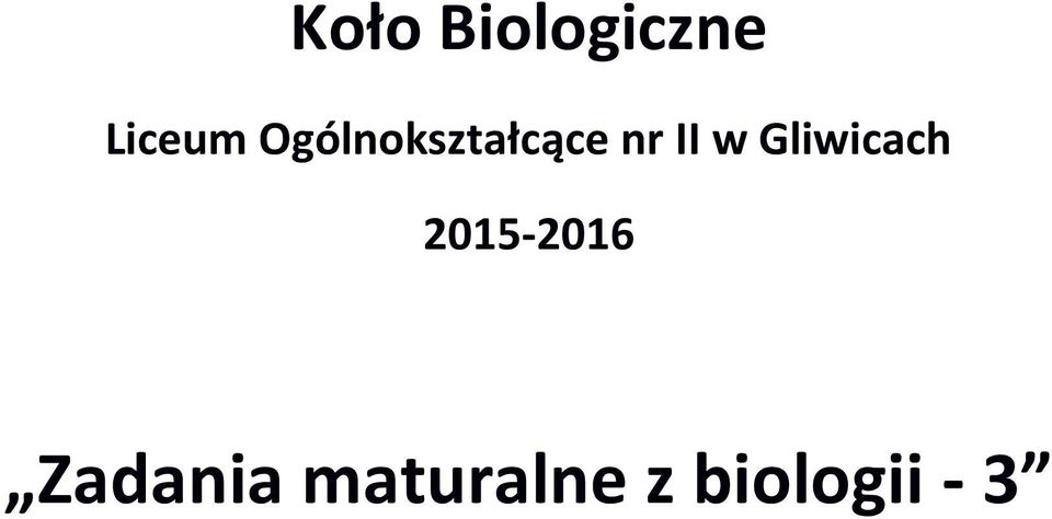 Gliwicach 2015-2016