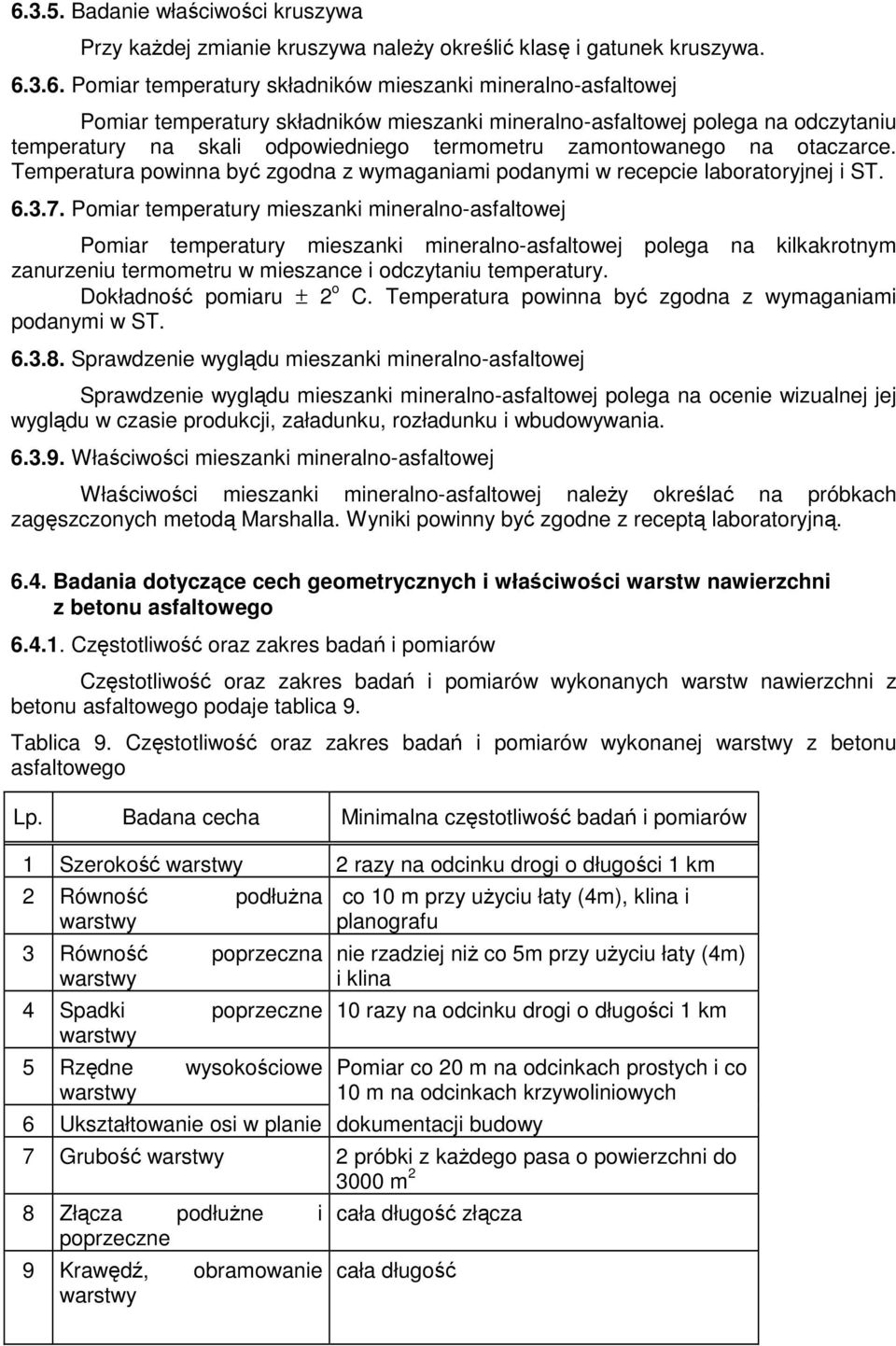 Temperatura powinna być zgodna z wymaganiami podanymi w recepcie laboratoryjnej i ST. 6.3.7.