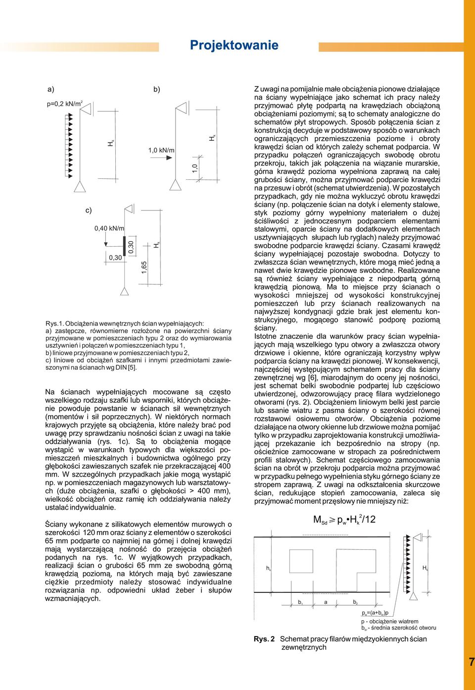 S¹ to obci¹ enia mog¹ce wyst¹piæ w warunkach typowych dla wiêkszoœci pomieszczeñ mieszkalnych i budownictwa ogólnego przy g³êbokoœci zawieszanych szafek nie przekraczaj¹cej 400 mm.