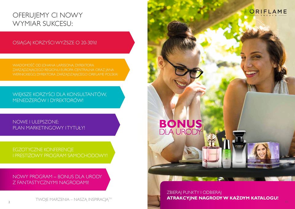 POLSKA! WIĘKSZE KORZYŚCI DLA KONSULTANTÓW, MENEDŻERÓW I ÓW! BONUS NOWE I ULEPSZONE: PLAN MARKETINGO I TYTUŁY!
