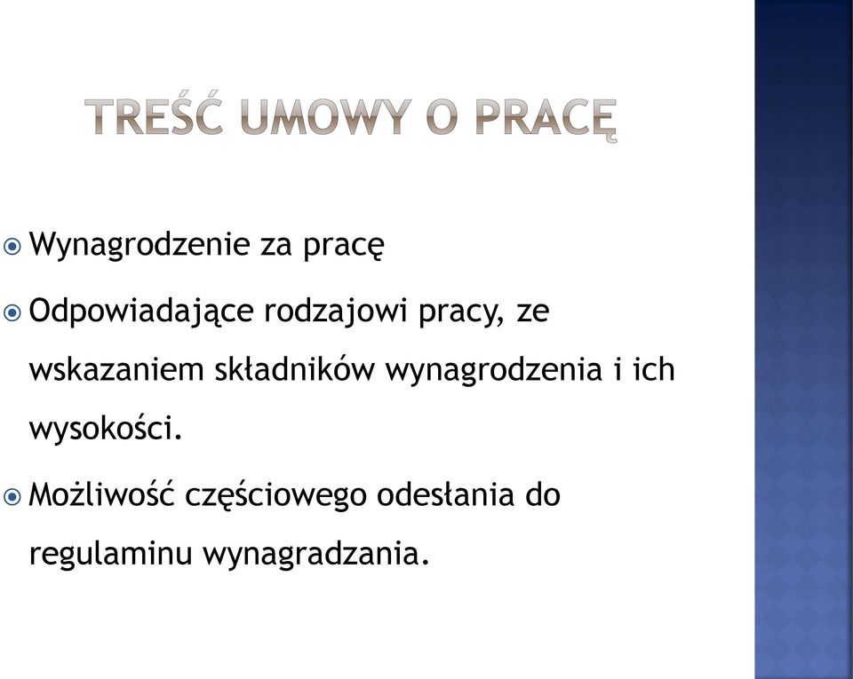 wynagrodzenia i ich wysokości.